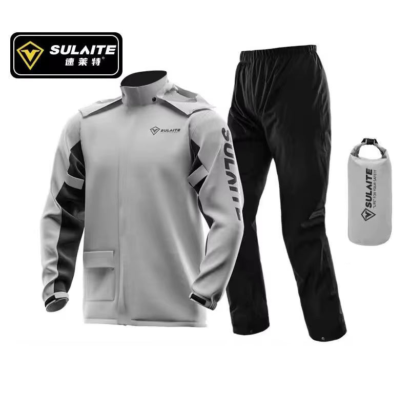 Motorcycle Raincoat Waterproof Motorbike Rain Suit Outdoor Riding Full-Body Raincoat Rain Pants Suit Motocross Split Rain Cloth
