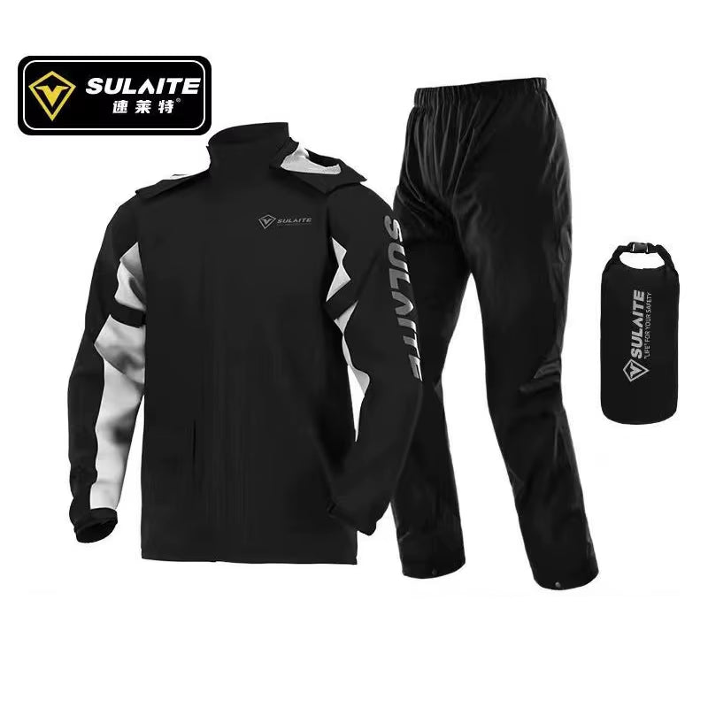 Motorcycle Raincoat Waterproof Motorbike Rain Suit Outdoor Riding Full-Body Raincoat Rain Pants Suit Motocross Split Rain Cloth