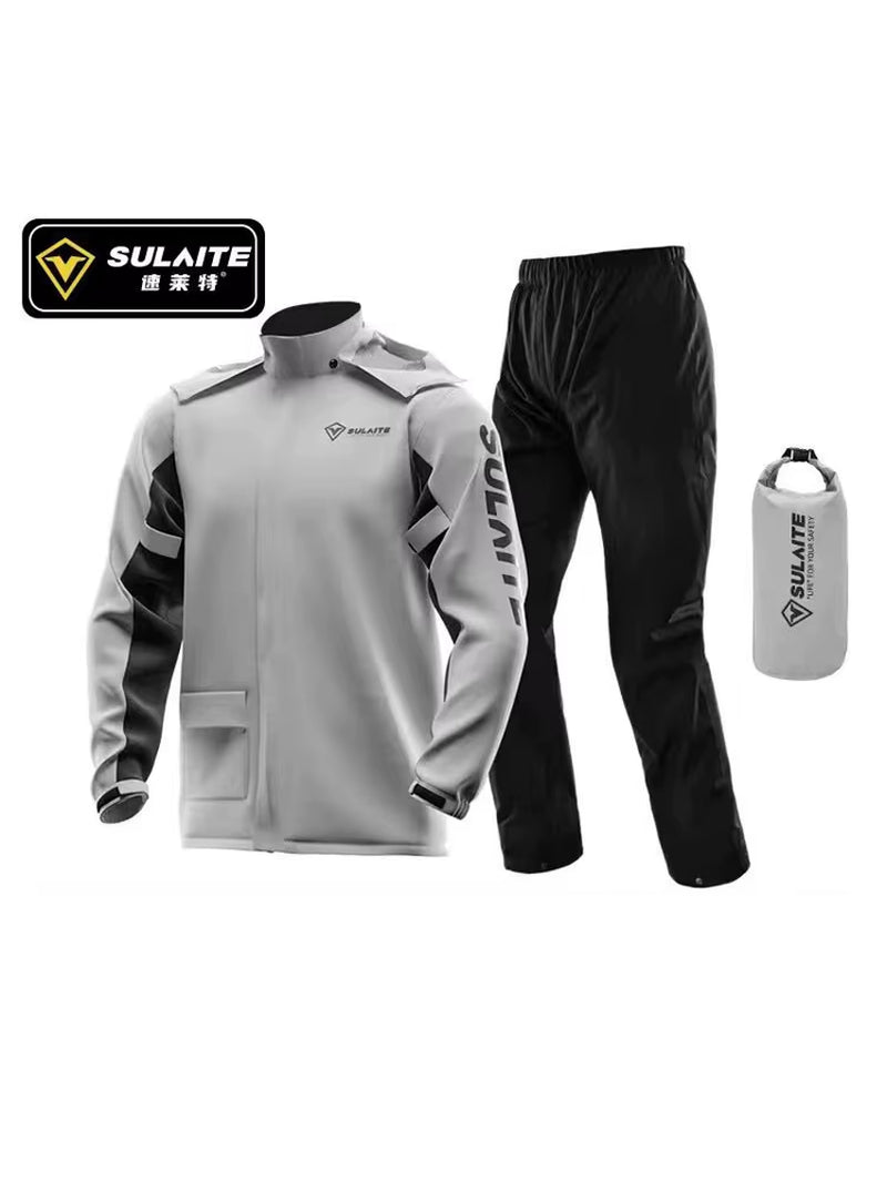 Motorcycle Raincoat Waterproof Motorbike Rain Suit Outdoor Riding Full-Body Raincoat Rain Pants Suit Motocross Split Rain Cloth